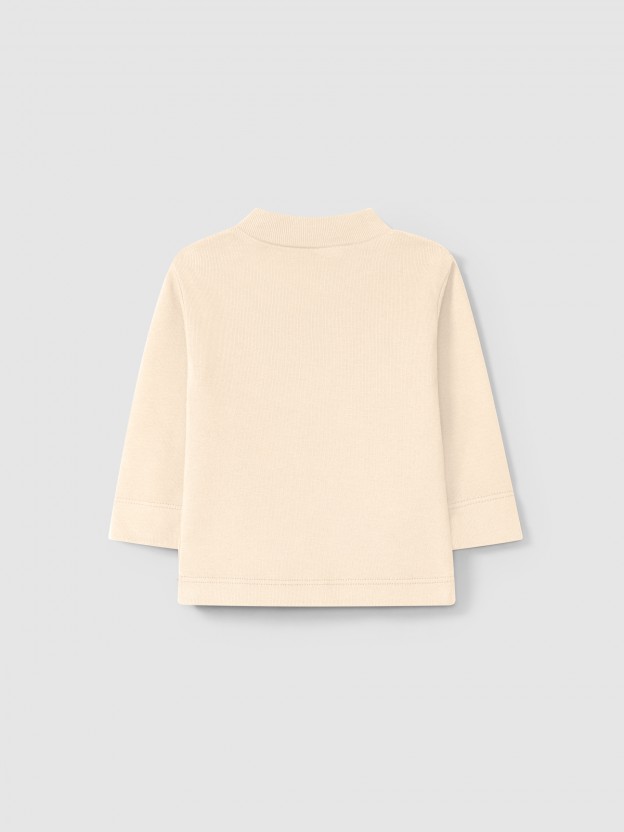 Organic cotton turtleneck sweater