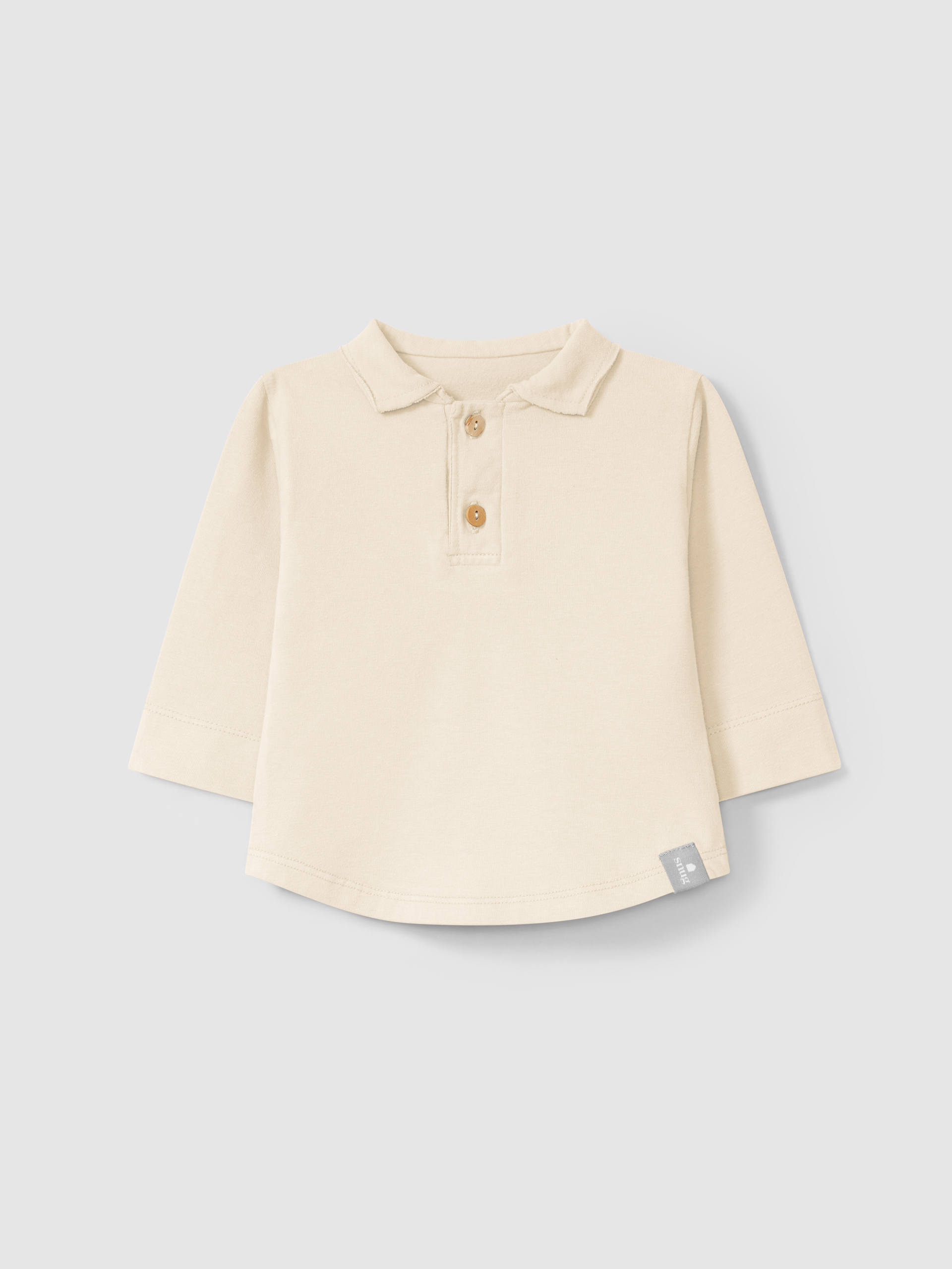 Manga larga con cuello en V