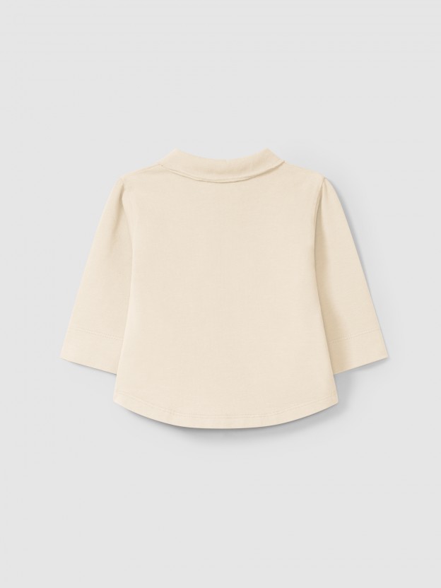 Longsleeve with pointy collar