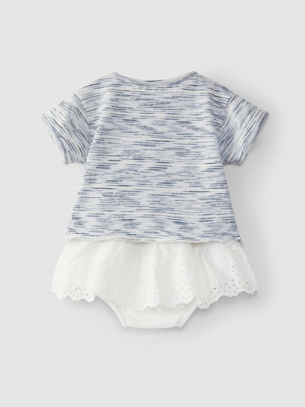 T-shirt and skirted diaper cover set T-shirt and skirted diaper cover set