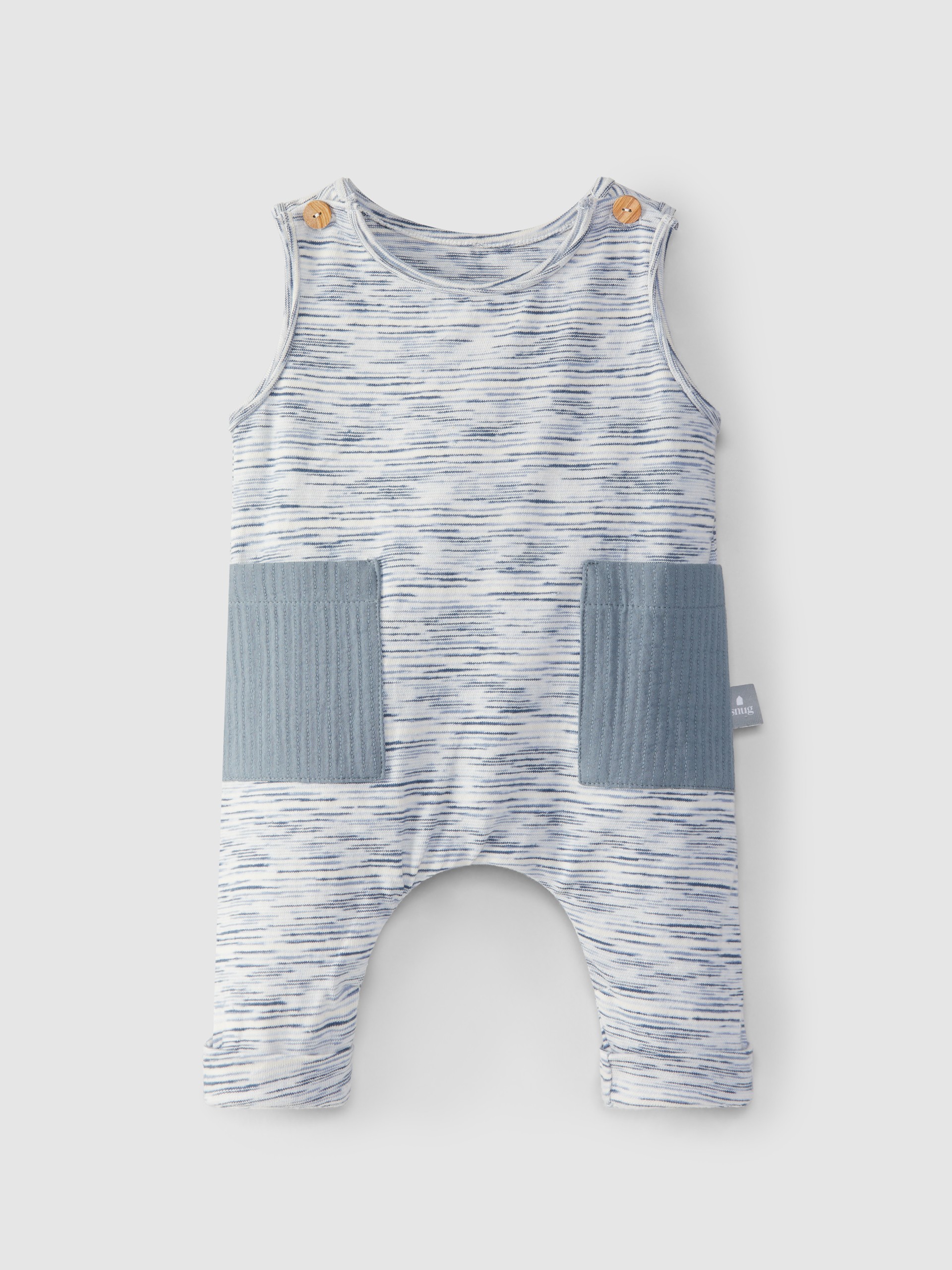 Macacão com bolsos em jersey