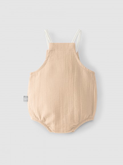 Fofo liso com alças em cordão Fofo liso com alças em cordão