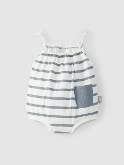 Striped shortie with pocket