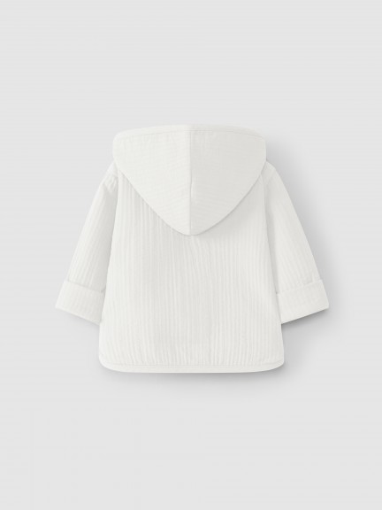 Casaco liso com capuz Casaco liso com capuz