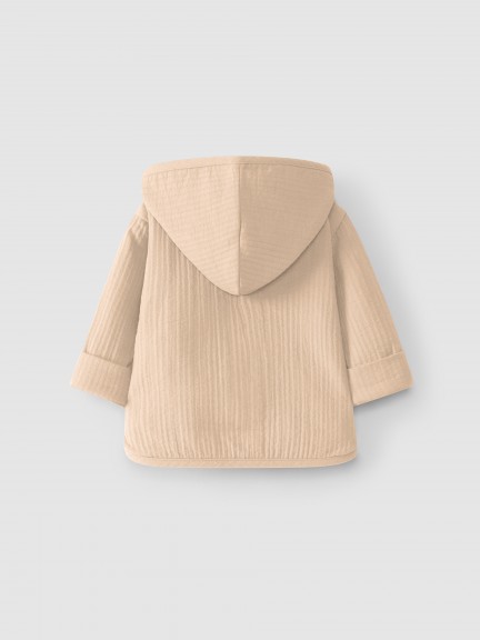 Casaco liso com capuz Casaco liso com capuz