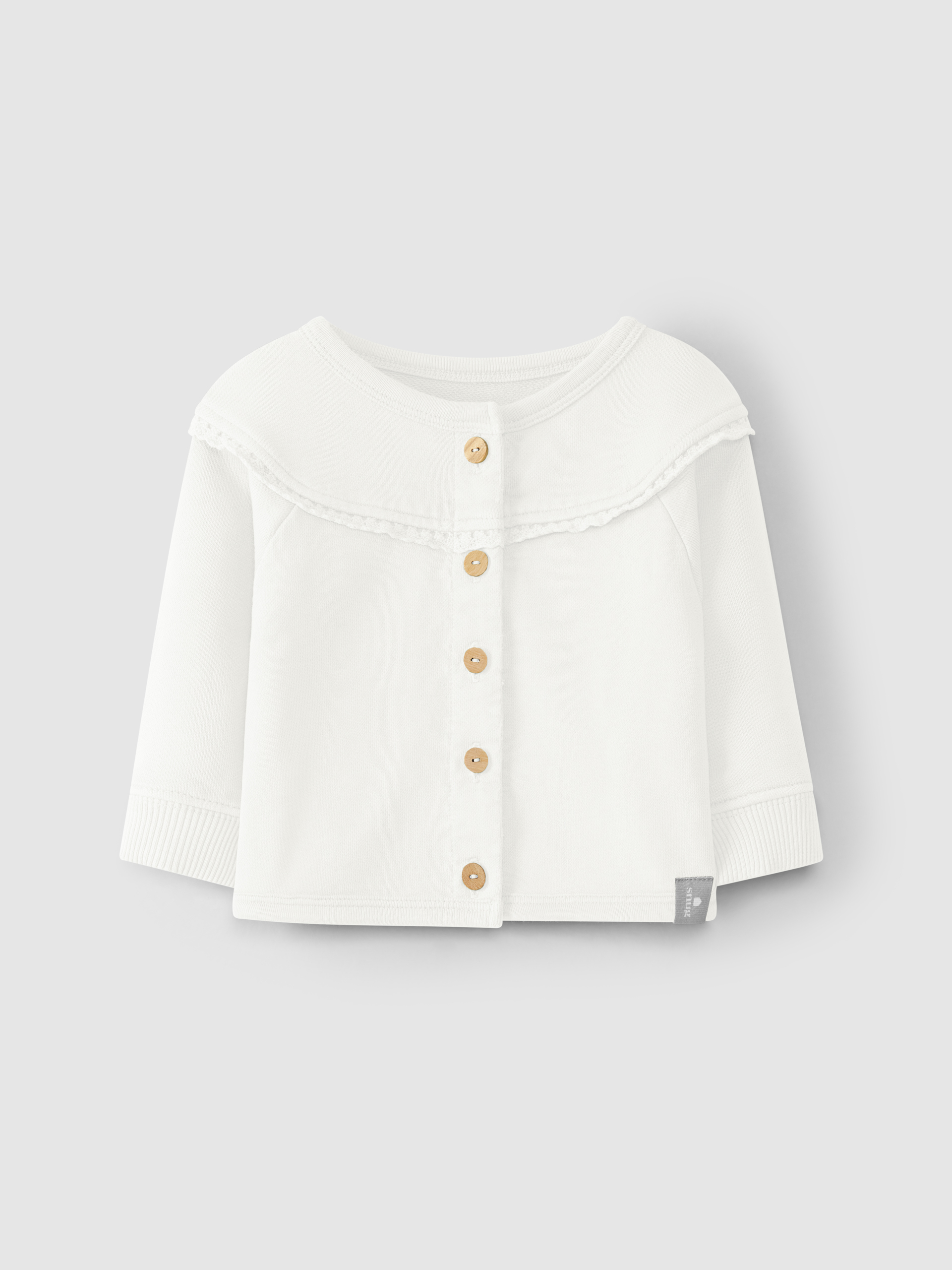 Casaco em felpa renda de croché