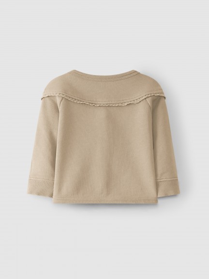 Abrigo de felpa de encaje de crochet Abrigo de felpa de encaje de crochet