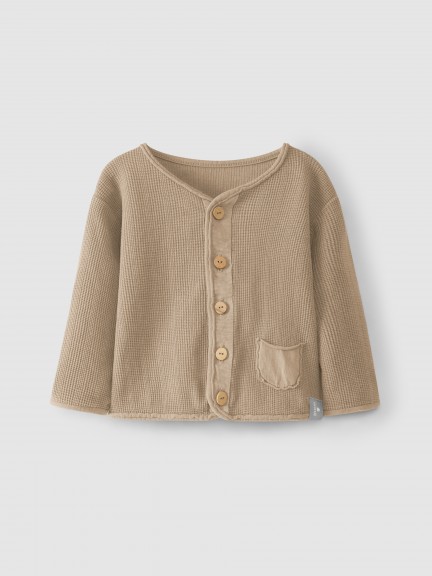Waffle weave jacket