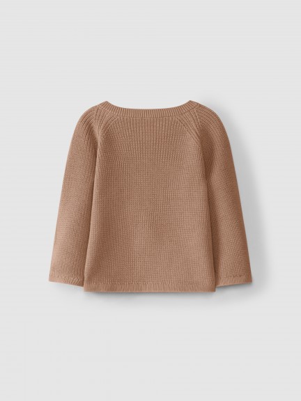 Casaco tricotado ponto pérola Casaco tricotado ponto pérola