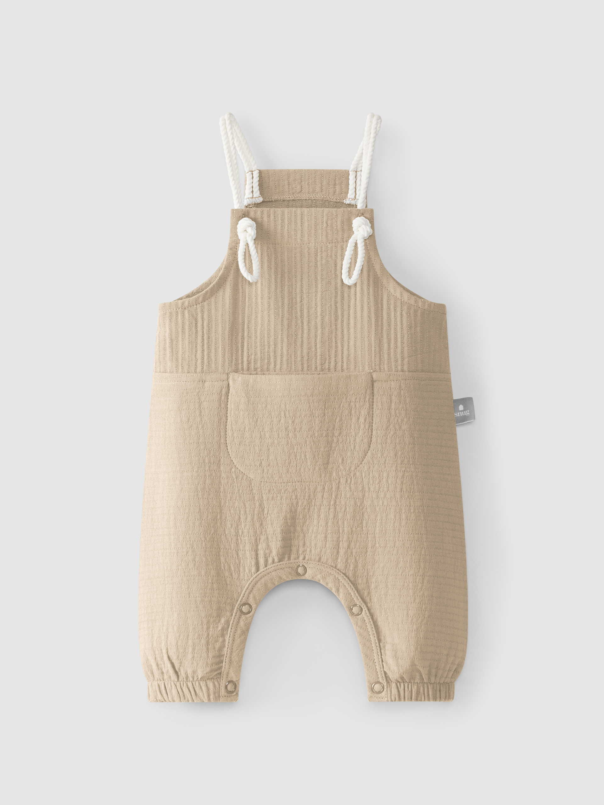 Plain dungarees with pocket