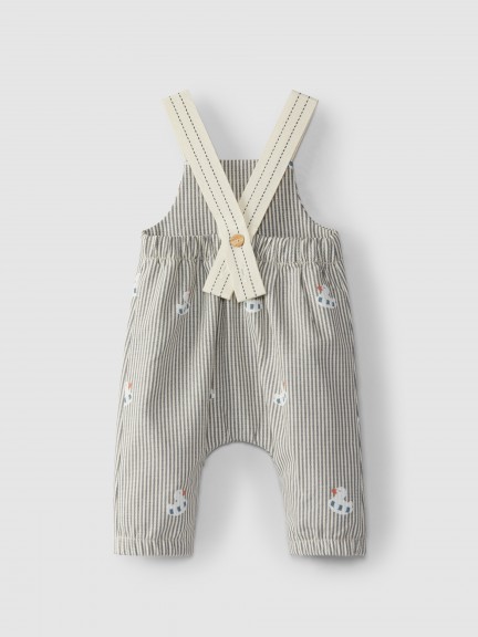 Dungarees in canvas denim with duckie Dungarees in canvas denim with duckie