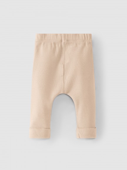 Leggings em malha canelada Leggings em malha canelada