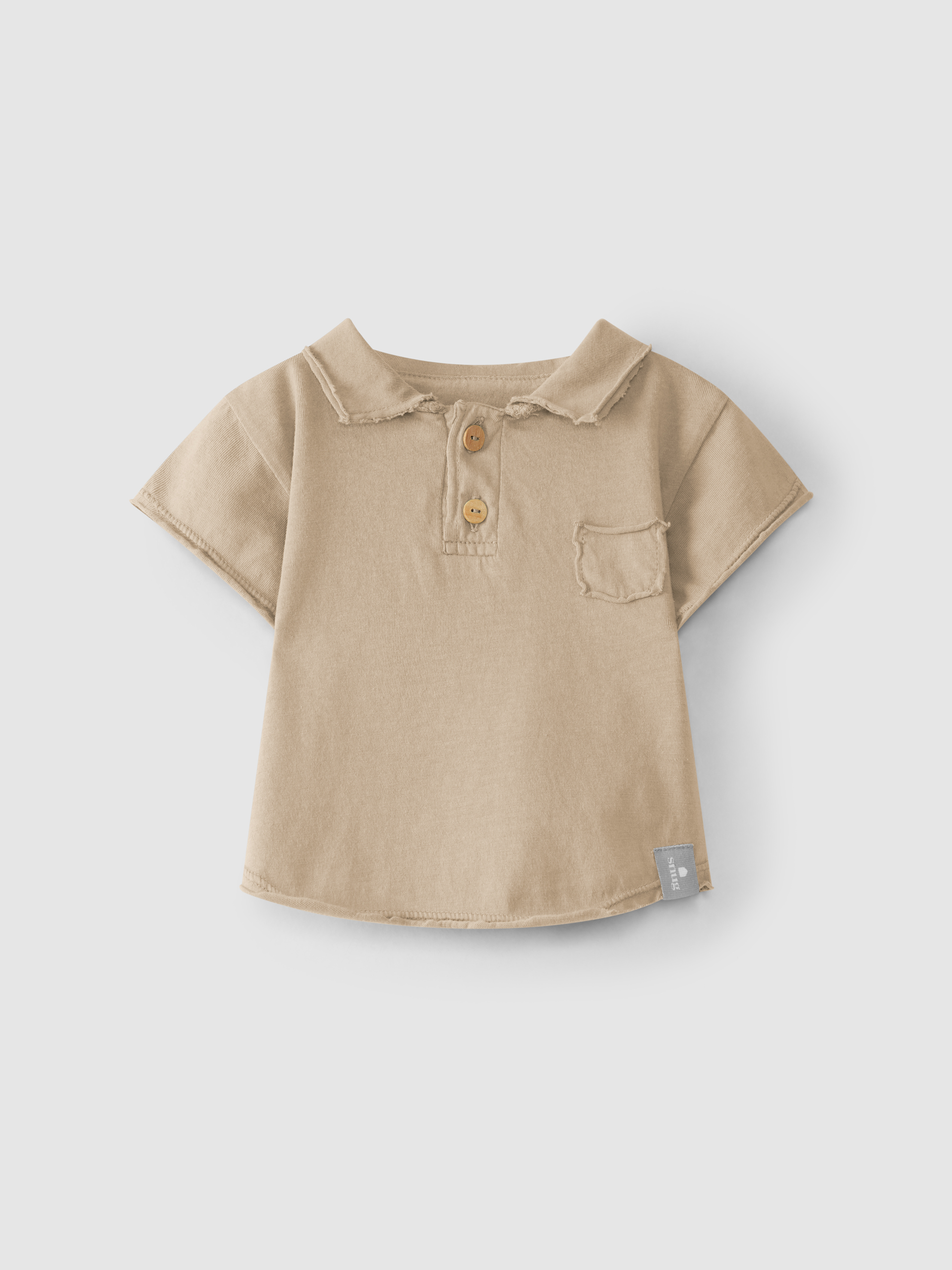 Polo liso con bolsillo