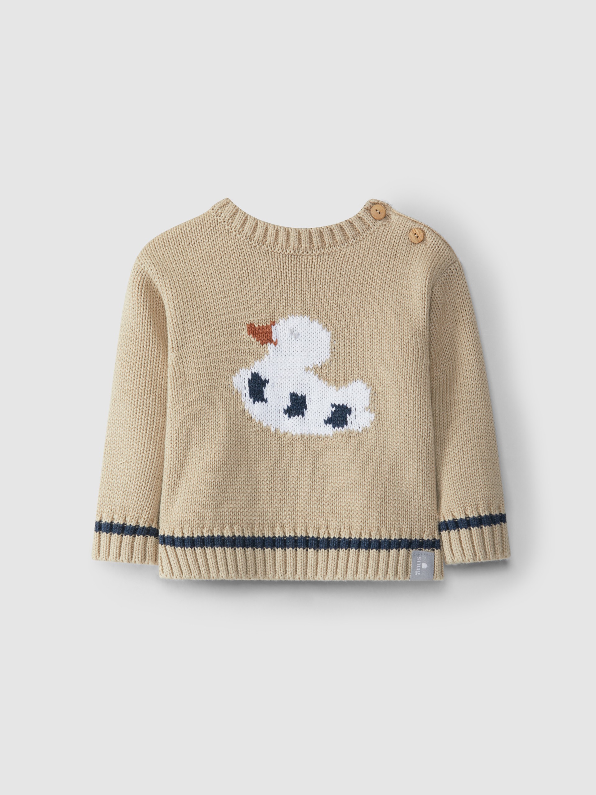 Jacquard knitted jumper