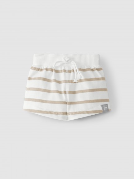Pull-up shorts with stripes