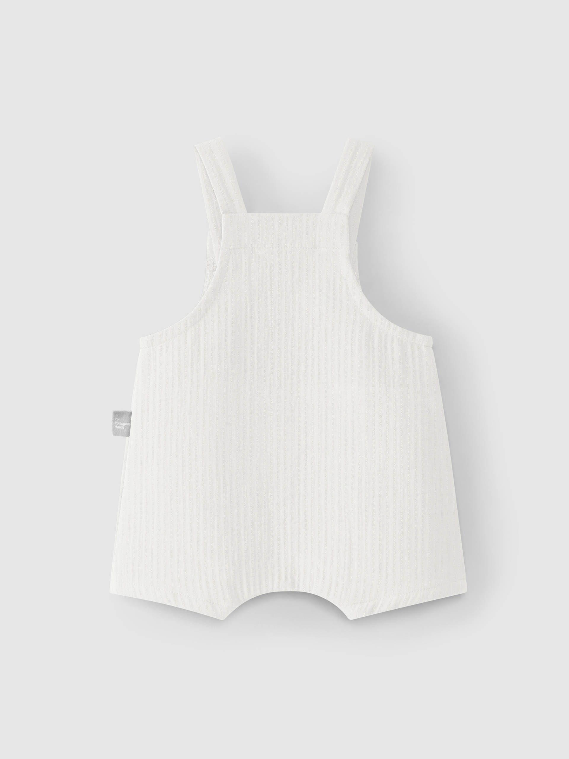Plain dungaree shorts with pocket