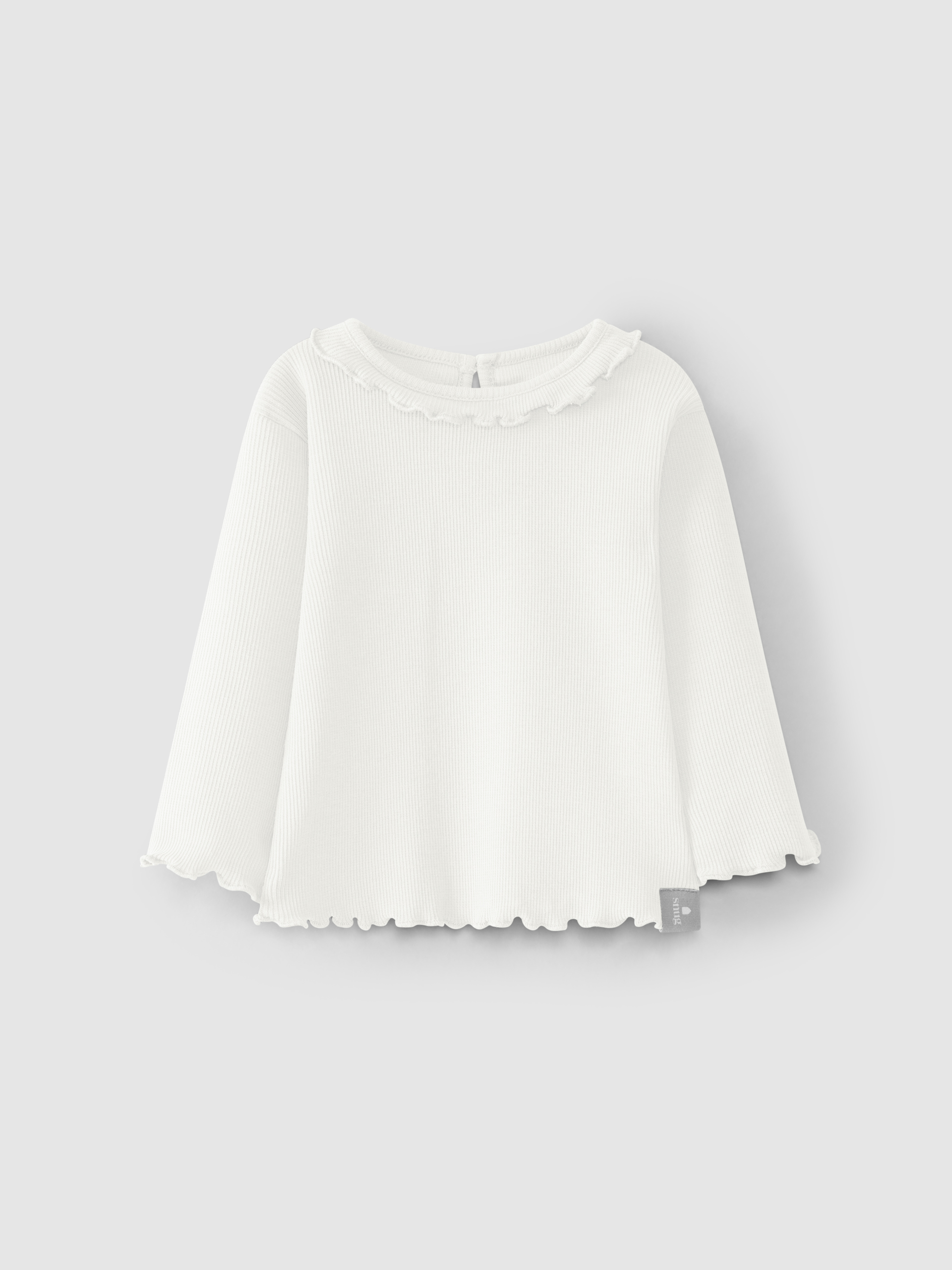 Longsleeve malha canelada com folho