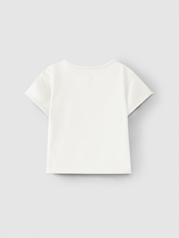 Plain T-shirt with pocket
