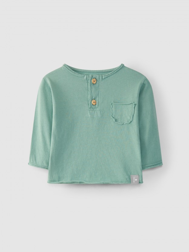 Plain longsleeve with pocket