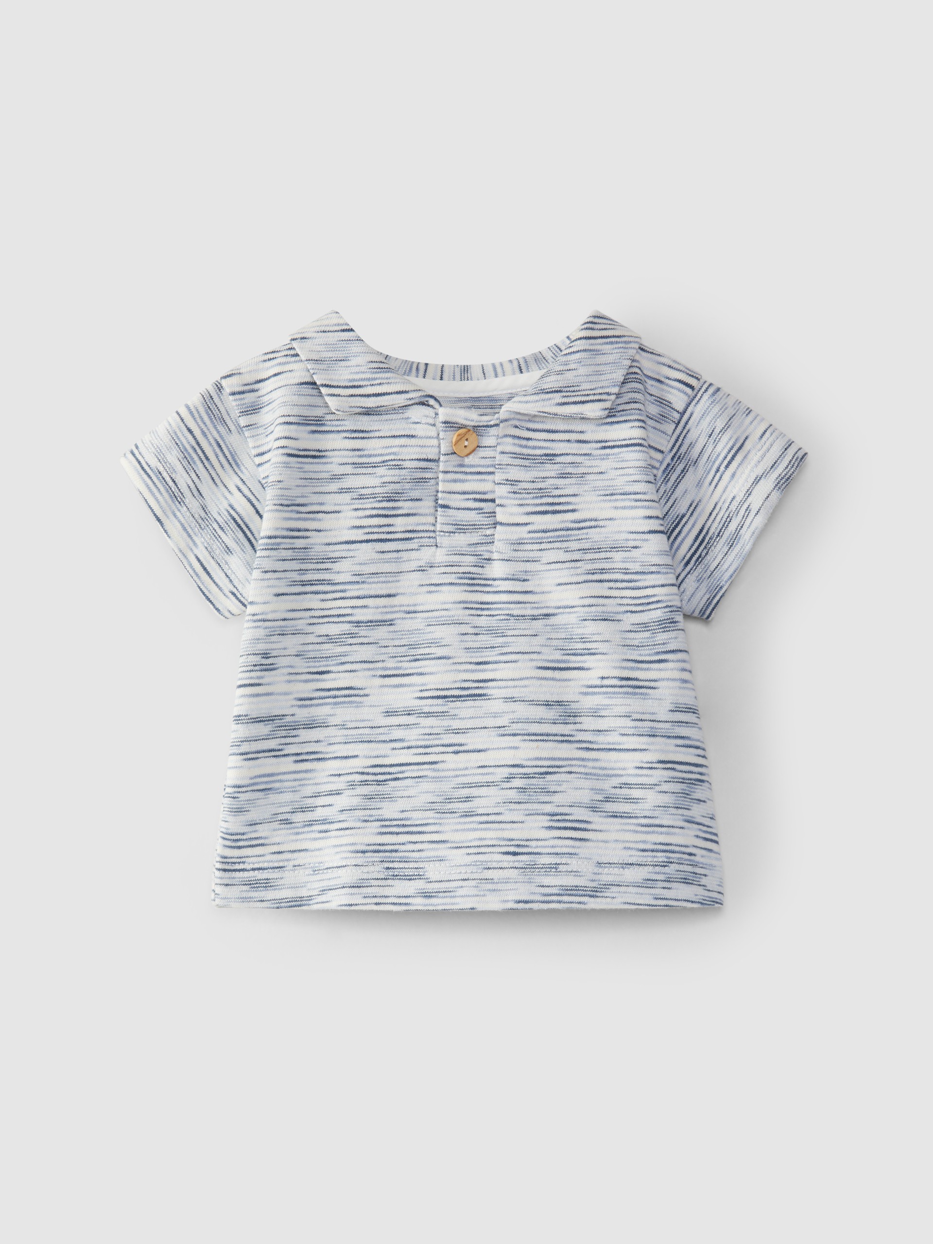 Polo em jersey com gola