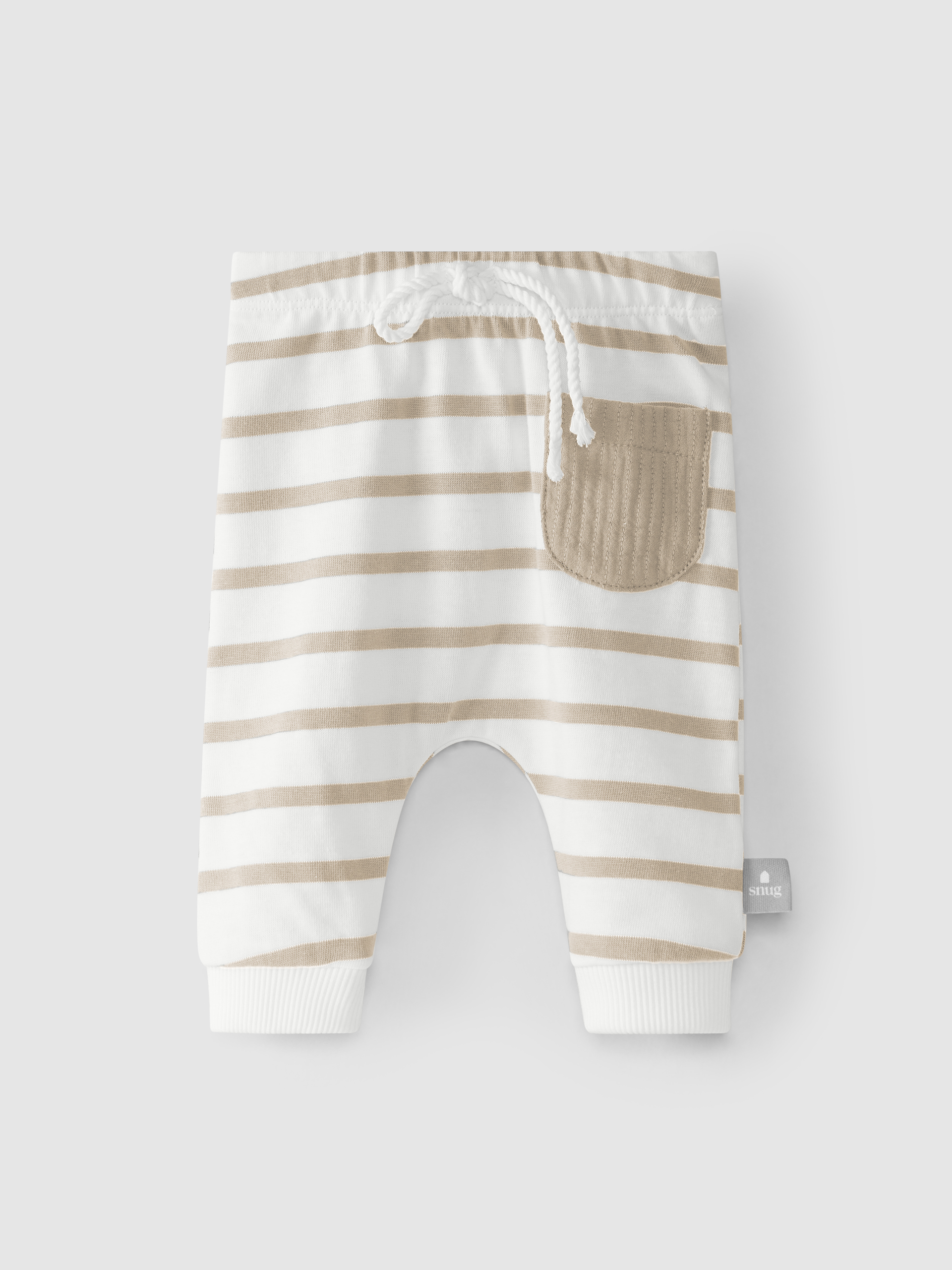 Calças pull-up com riscas