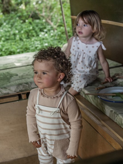 Peto rayas con bolsillo Peto rayas con bolsillo