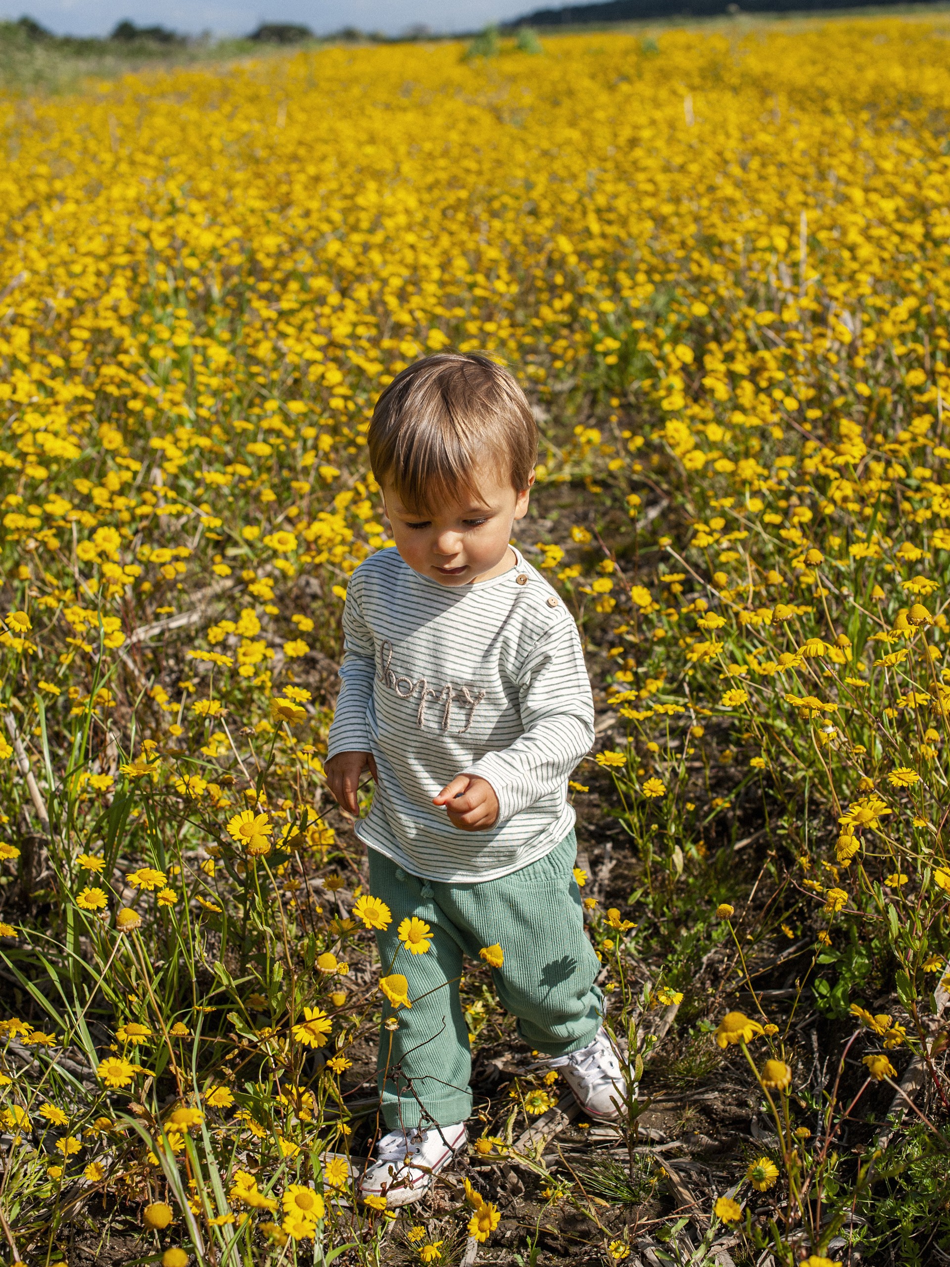 Calças pull-up em malha waffle