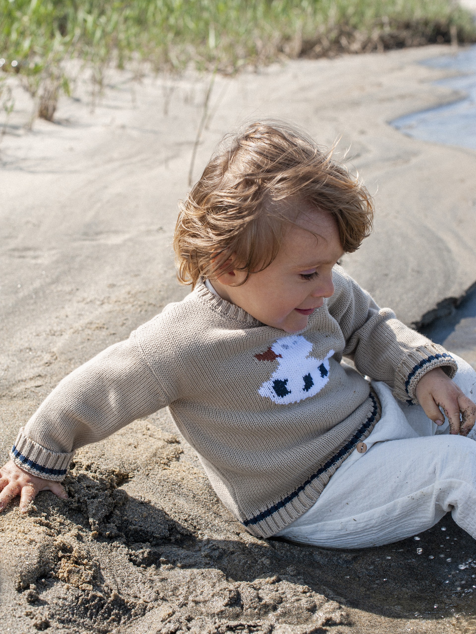 Jacquard knitted jumper