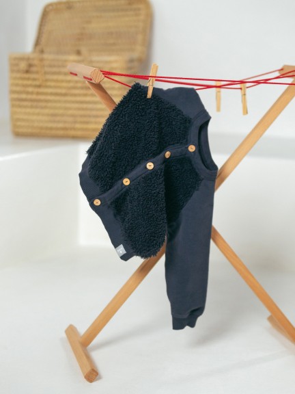 Abrigo con pelo de algodón orgánico Abrigo con pelo de algodón orgánico