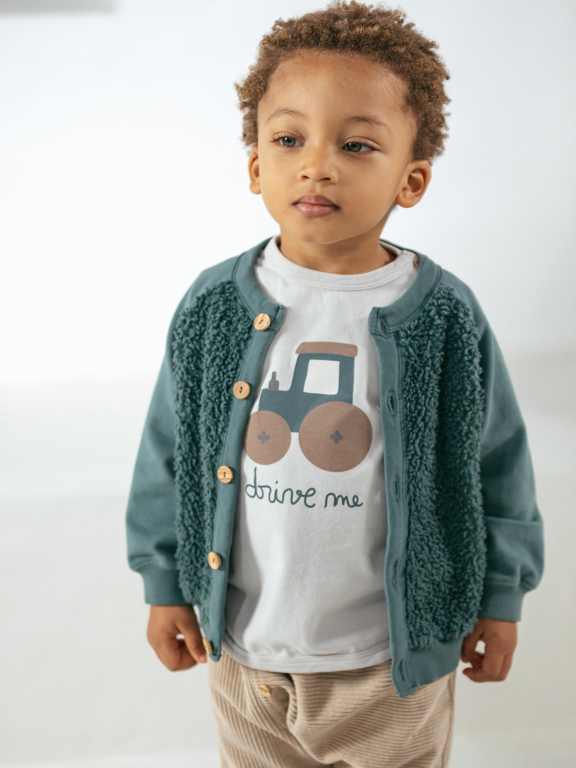 Casaco com pelo de algodão orgânico