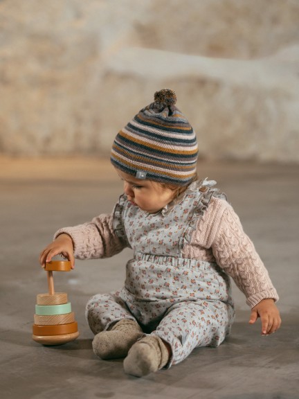 Peto flores en gasa triple Peto flores en gasa triple