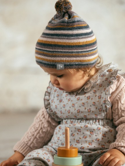 Peto flores en gasa triple Peto flores en gasa triple