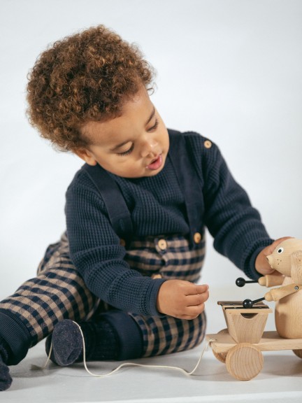 Camiseta en punto gofre Camiseta en punto gofre