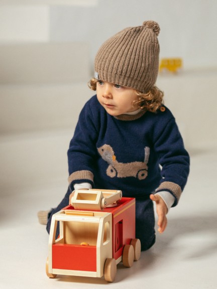 Camiseta de punto jacquard de perro Camiseta de punto jacquard de perro