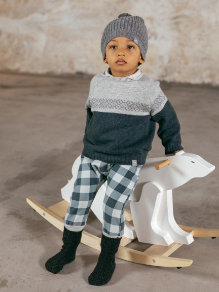 Camiseta de punto con jacquard Camiseta de punto con jacquard