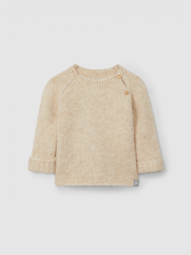 Plain knitted jumper