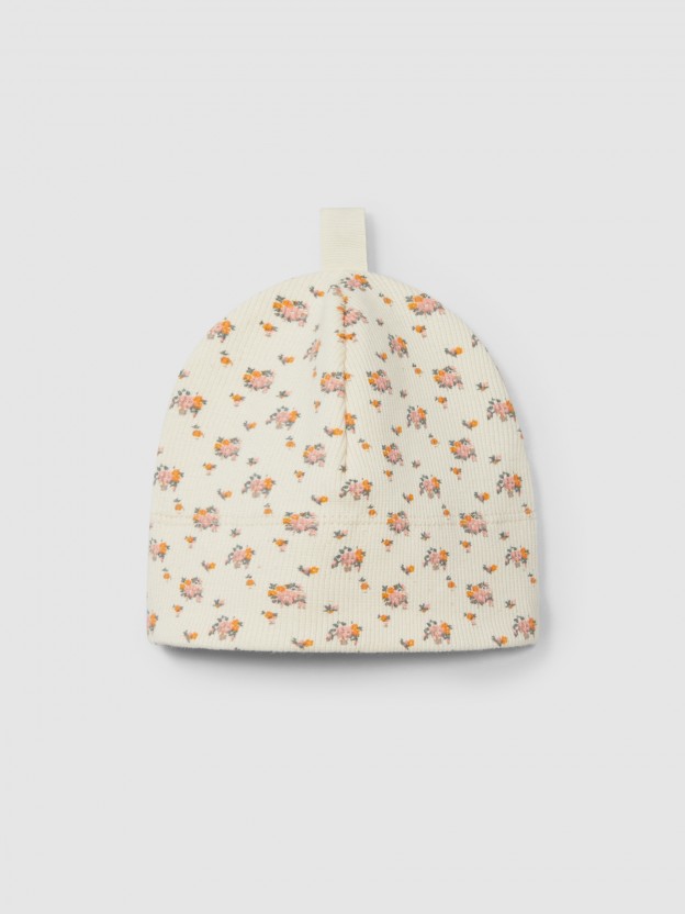 Floral beanie