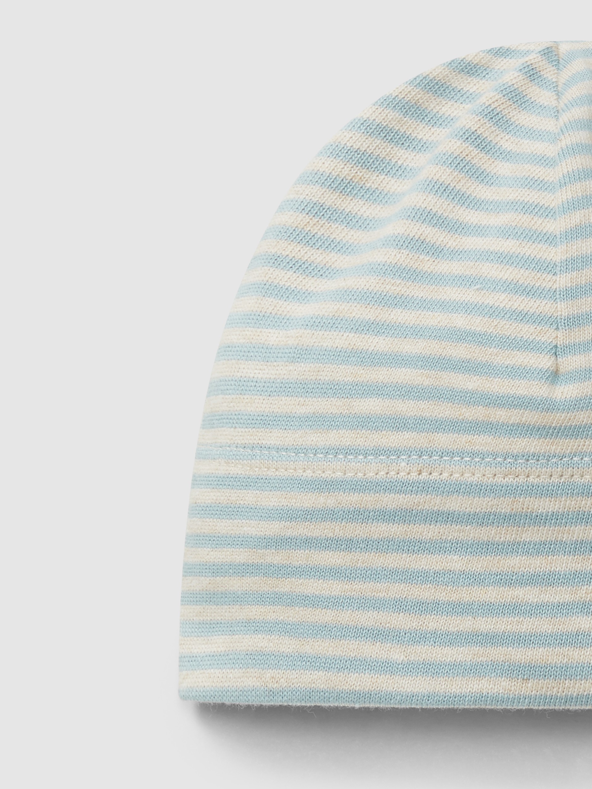 Conjunto de três peças de riscas em algodão