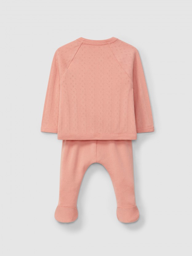 Conjunto de três peças ajour Conjunto de três peças ajour