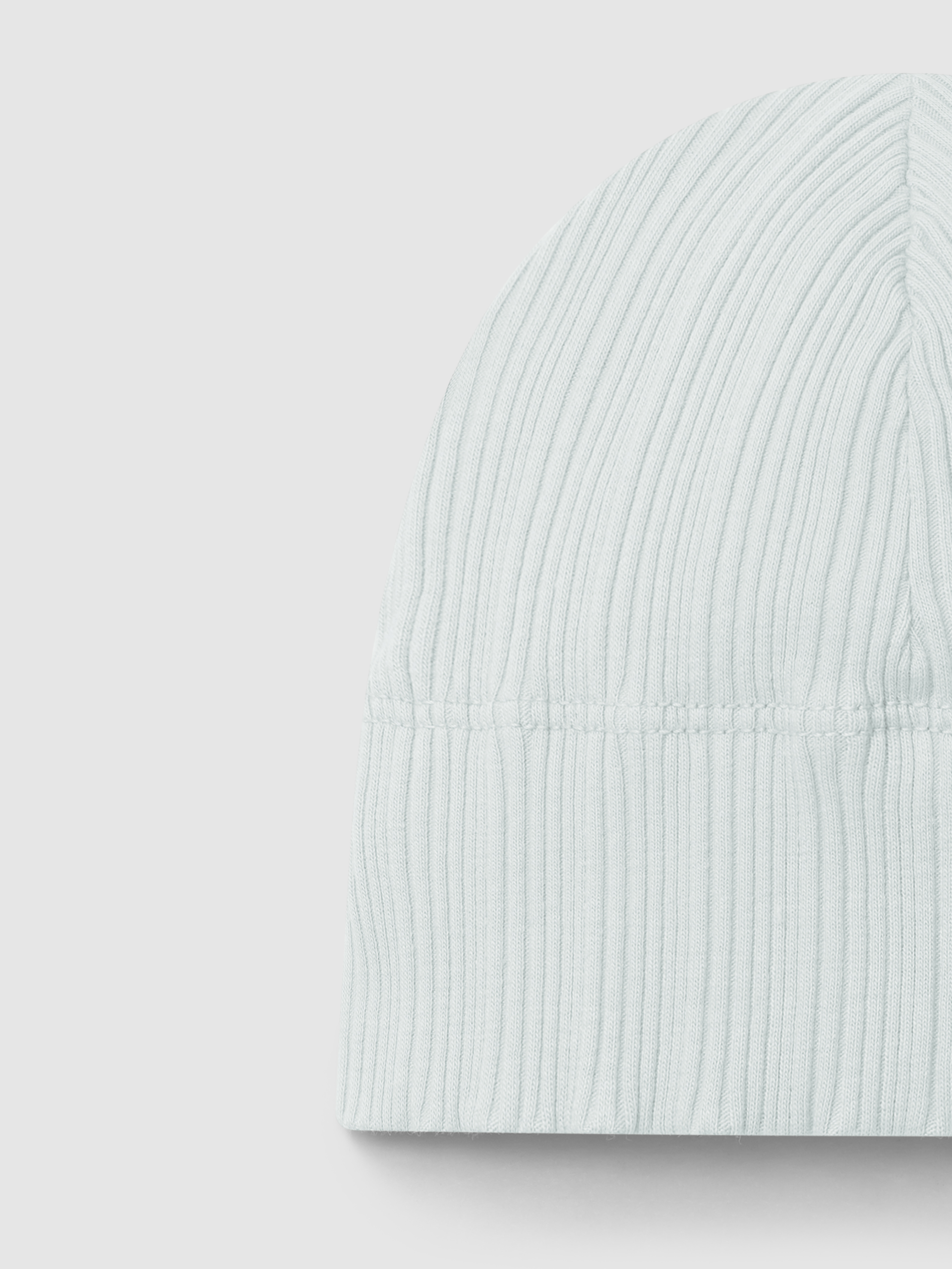 Conjunto de três peças  em malha canelada