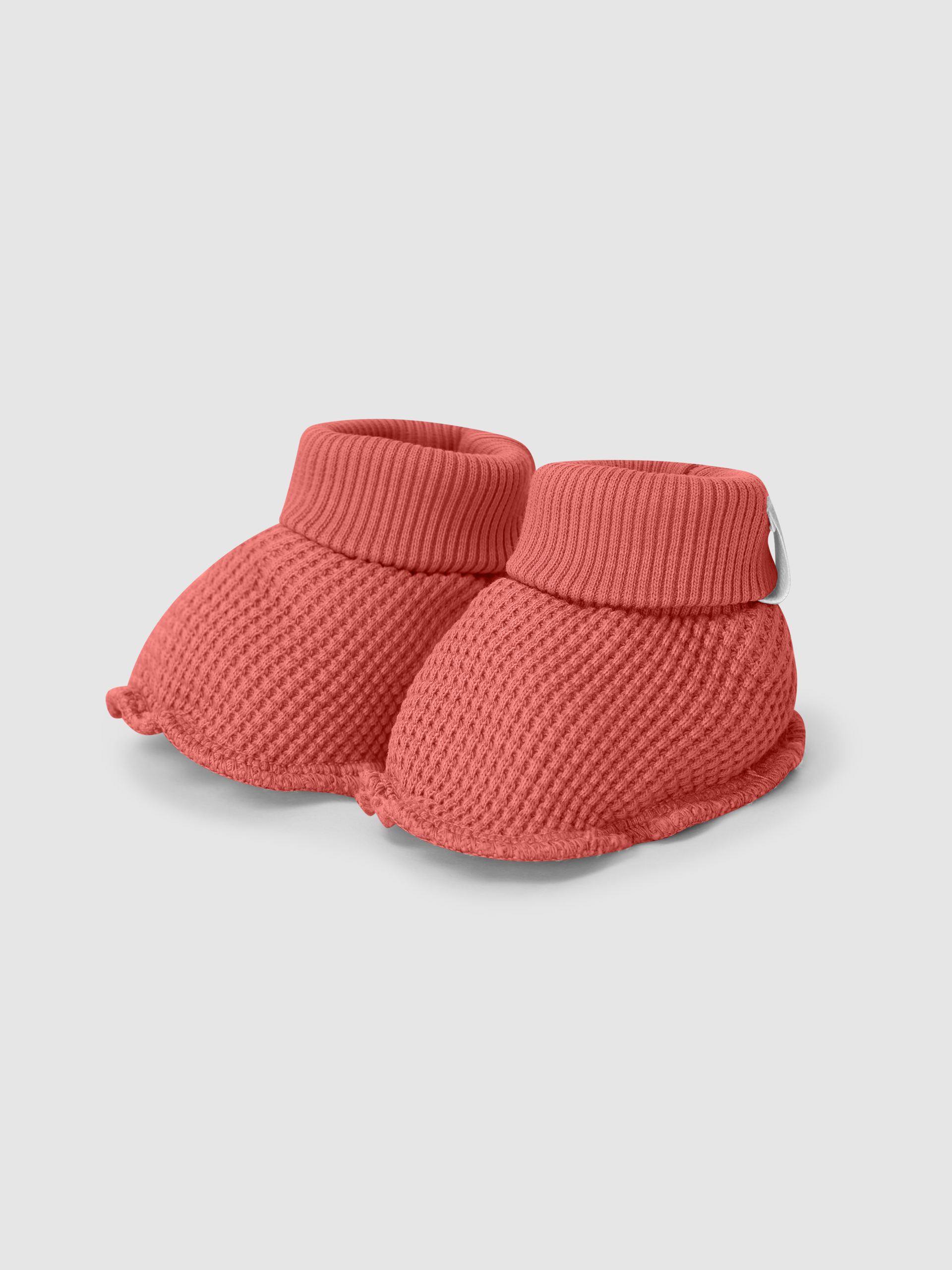 Waffle weave booties