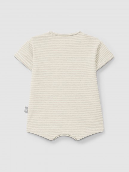 Cotton striped romper Cotton striped romper