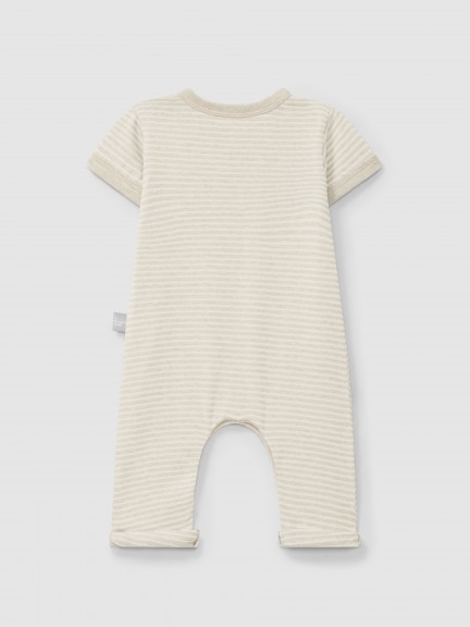 Mono de algodón a rayas Mono de algodón a rayas