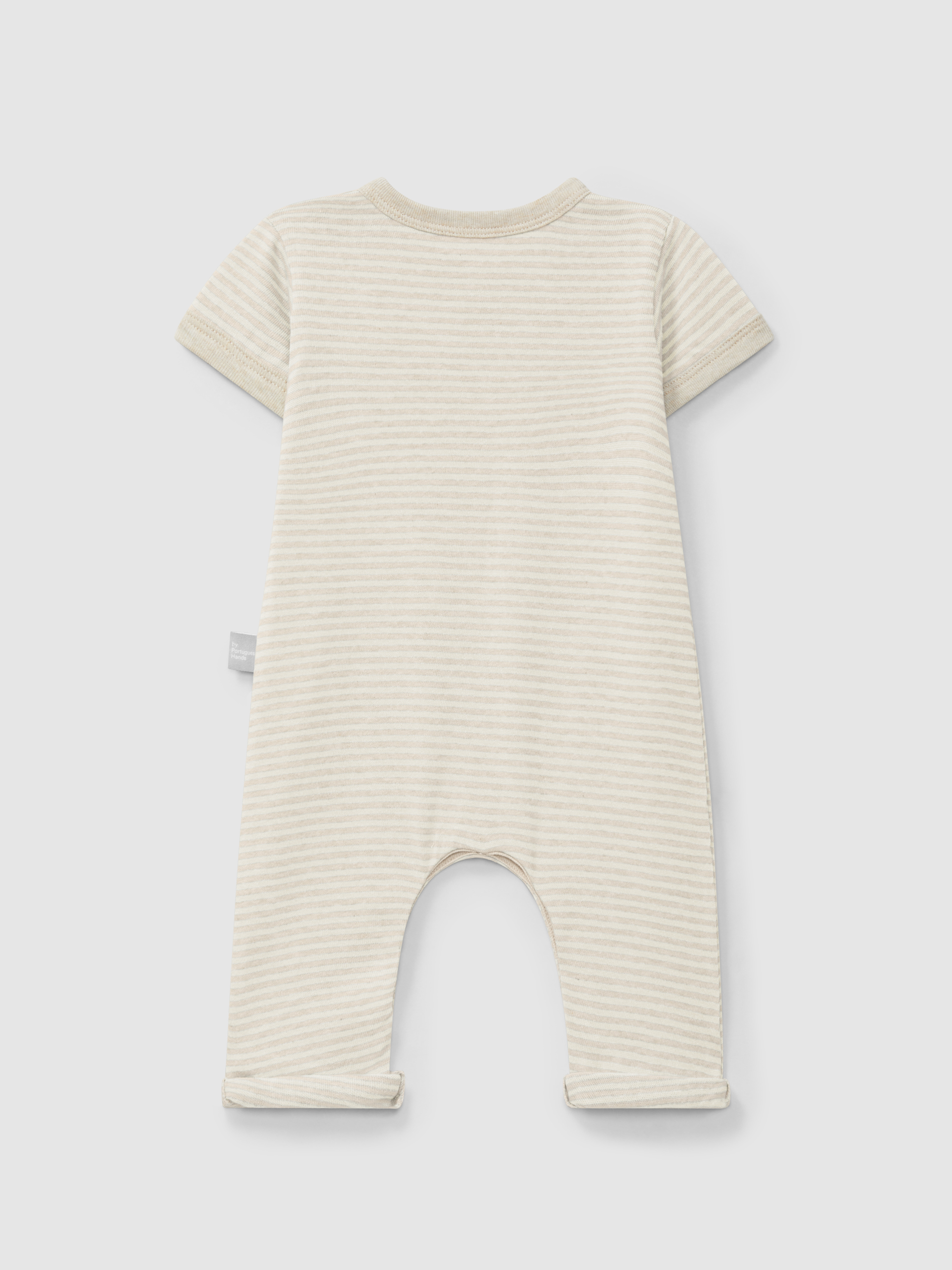 Macacão de riscas em algodão