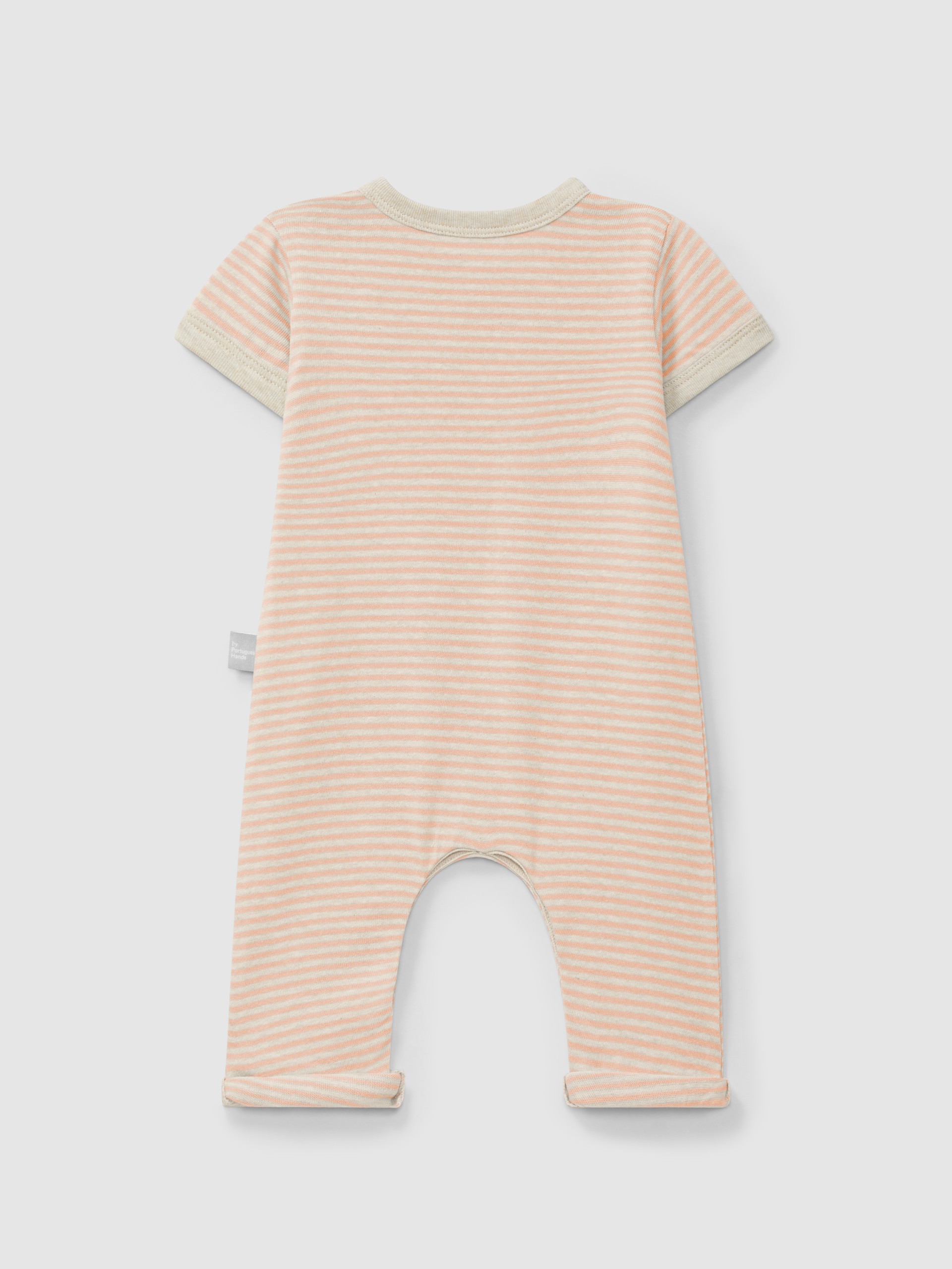 Macacão de riscas em algodão