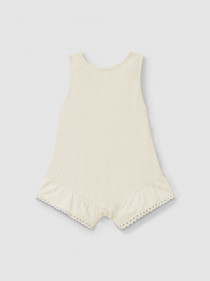 Mono ajour con bordado inglés Mono ajour con bordado inglés