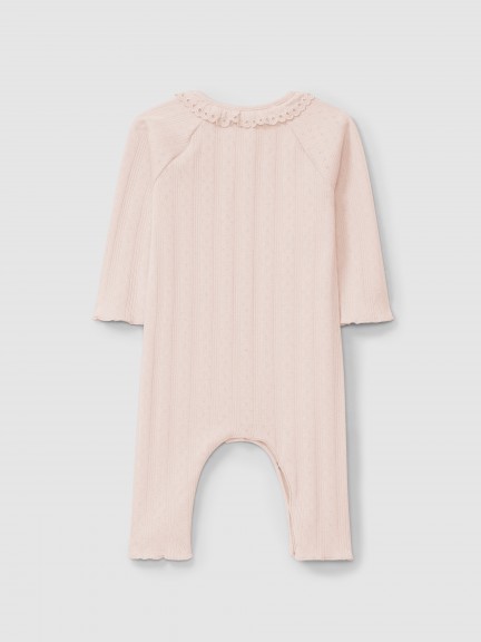 Trajecito ajour con bordado inglés Trajecito ajour con bordado inglés