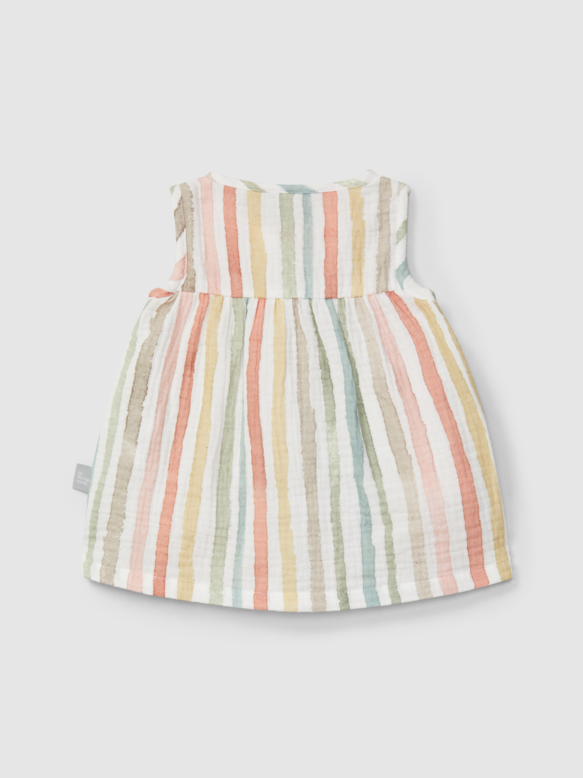 Multi-colour striped dress
