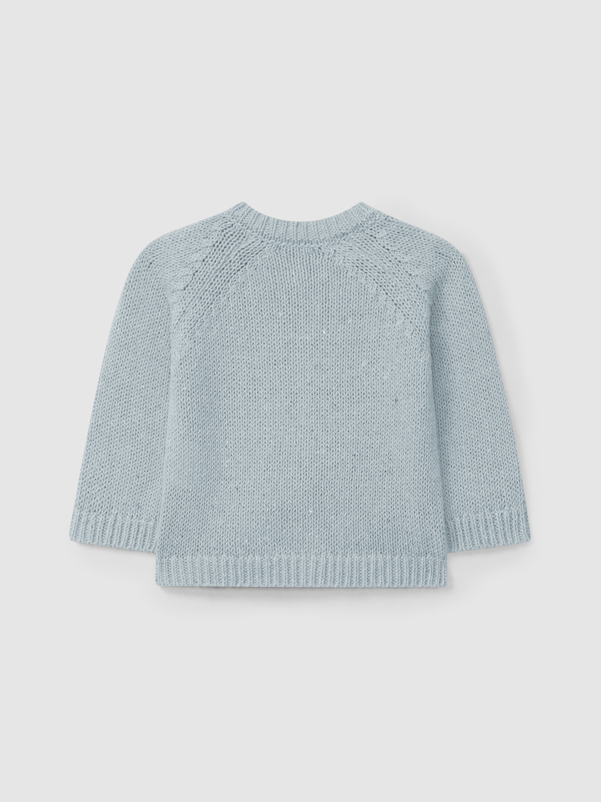 Abrigo de punto con escote redondo