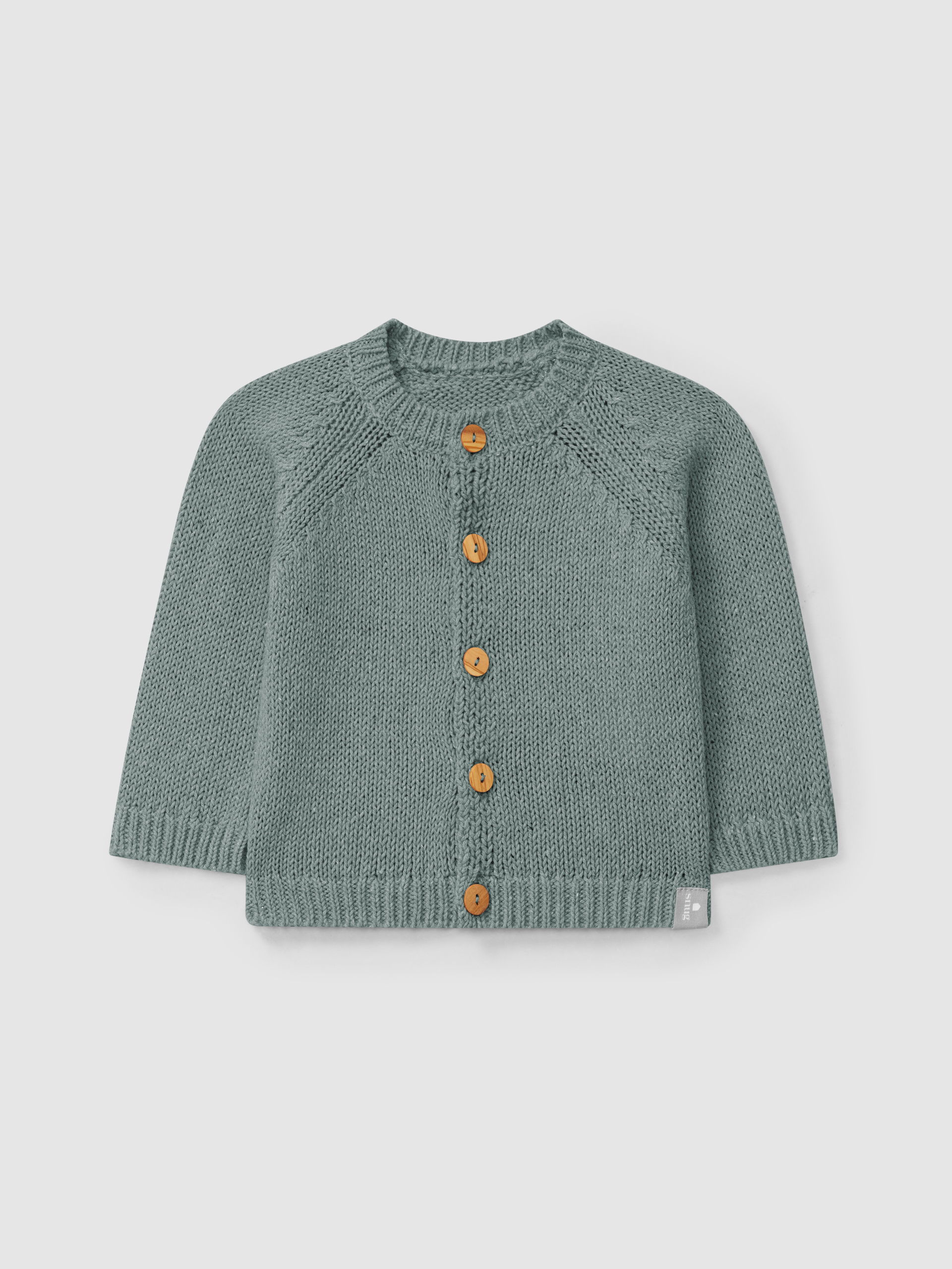 Abrigo de punto con escote redondo